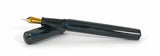 Japanese Nikko Blue & Black Rippled Ebonite Wolfson Fountain Pen
