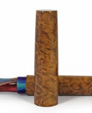 Homerton fountain pen in Yellow Box Burl