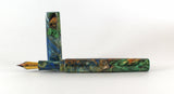 Dyed Box Elder Burl Hybrid Fountain Pen