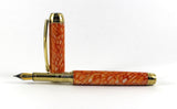 Queens Fountain pen in Conway Stewart Apricot Tiffany Casein