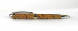 A Queens Ballpoint in Cross cut Spalted Beech