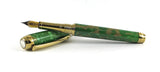 Queens Fountain pen in Conway Stewart Creme De Menthe Tiffany Casein