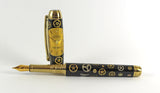 Queens Fountain Watchpart pen with Vintage Rolex dial