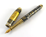 Queens Fountain Watchpart pen with Vintage Rolex dial
