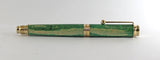 Trinity Gold Fountain Pen in Green Dyed Sycamore