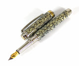 Queens Fountain pen in Conway Stewart White Tiffany Casein