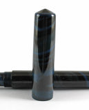 Japanese Nikko Blue & Black Mottled Ebonite Wolfson Fountain Pen