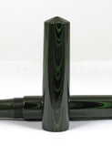Japanese Nikko Green & Black Ebonite Wolfson Fountain Pen