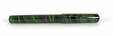 Japanese Nikko Green & Black Mottled Ebonite Wolfson Fountain Pen
