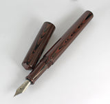 Japanese Nikko Red & Black Ebonite Wolfson Fountain Pen