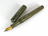 Japanese Nikko Yellow & Black Ebonite Wolfson Fountain Pen