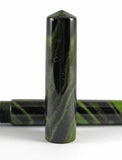 Japanese Nikko Yellow, Green & Black Mottled Ebonite Wolfson Fountain Pen