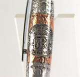 Selwyn Ballpoint with 1947 Sixpence & Armour Plating