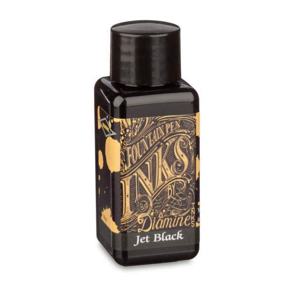 Diamine Jet Black. 30ml Bottle