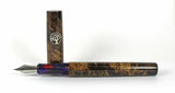 Homerton fountain pen in Acacia Burl
