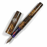 Homerton fountain pen in Acacia Burl