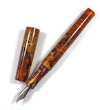 Homerton fountain pen in Amboyna Burl