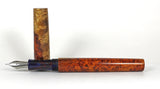 Homerton fountain pen in Amboyna Burl