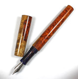 Homerton fountain pen in Amboyna Burl