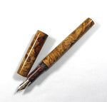 Homerton fountain pen in Amboyna Burl