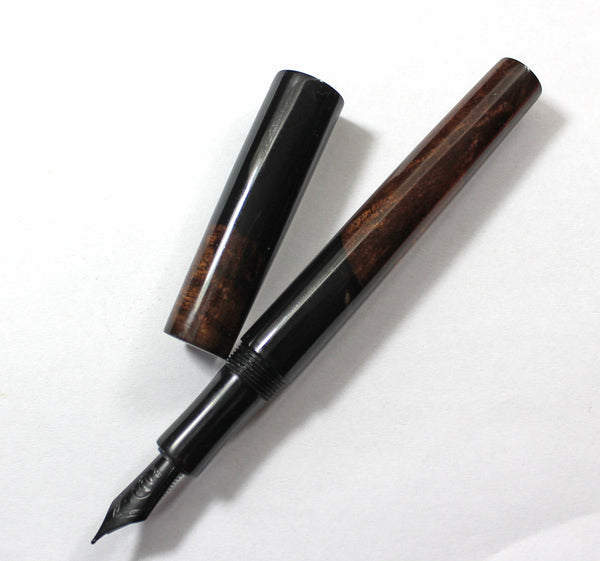 Black Walnut Burl Hybrid Fountain Pen