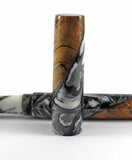 Black Swirl & Spalted Beech  Hybrid Fountain Pen