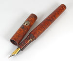 Homerton fountain pen in Amboyna Burl