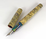 Homerton fountain pen in Buckeye Burl