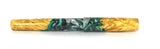 Green, Black & White Box Elder Burl Hybrid Fountain Pen