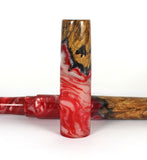 Red Spalted Big Leaf Maple Burl Hybrid Fountain Pen