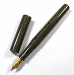 Japanese Nikko Brown & Black Ebonite Wolfson Fountain Pen