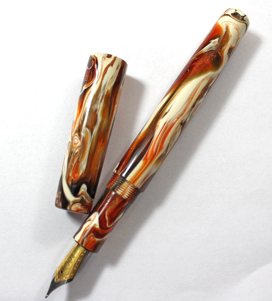 Homerton in Brooks Calico Koi Fountain Pen