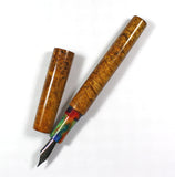 Homerton fountain pen in Cheesewood Burl