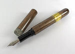 English Walnut Cigar pen with Label and Ash