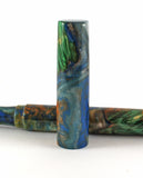 Dyed Box Elder Burl Hybrid Fountain Pen