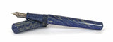 Blue and White Ebonite Wolfson Fountain Pen