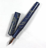 Blue and White Ebonite Wolfson Fountain Pen
