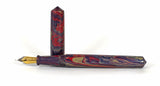 Multi Coloured Ebonite Wolfson Fountain Pen