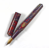 Multi Coloured Ebonite Wolfson Fountain Pen