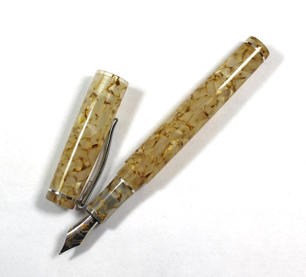Gold Fleck Erinoid Cellulose Acetate Fountain pen