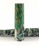 Green Swirl & dyed Big leaf Maple Hybrid Fountain Pen