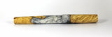 Black & White swirl Box Elder Burl Hybrid Fountain Pen