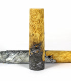 Black & White swirl Box Elder Burl Hybrid Fountain Pen