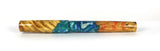 Blue Swirl Box Elder Burl Hybrid Fountain Pen Bock Nib