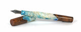 Blue Pearl Elm Burl Hybrid Fountain Pen