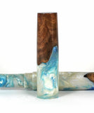 Blue Pearl Elm Burl Hybrid Fountain Pen
