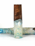Blue Pearl Elm Burl Hybrid Fountain Pen