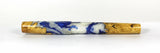Blue swirl Box Elder Burl Hybrid Fountain Pen