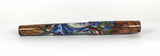 Blue & Gold Big Leaf Maple Burl Hybrid Fountain Pen Bock Nib