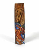 Blue & Gold Big Leaf Maple Burl Hybrid Fountain Pen JoWo Nib